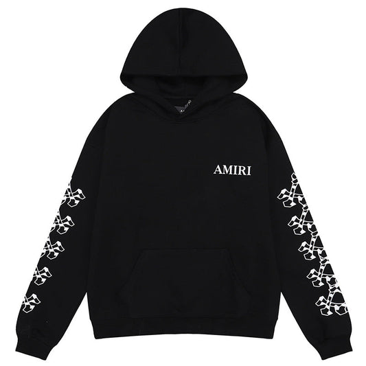 AMIRI Checkered Bones Cotton Hoodies AMIRI
