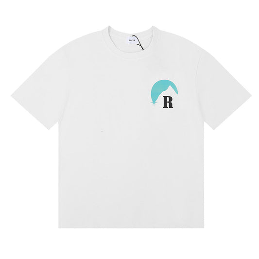 RHUDE Sunset Classic Letter Print T-Shirt RHUDE