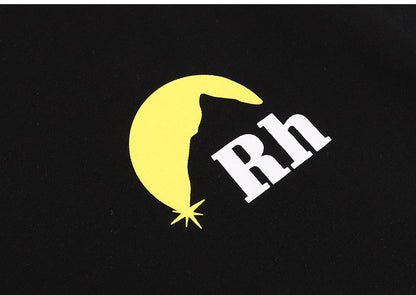 RHUDE Lettering Sunset Graphic T-Shirt Yellow RHUDE