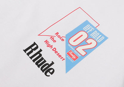 RHUDE Race The High Desert micro-logo T-shirt RHUDE