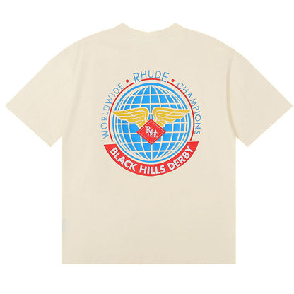 RHUDE Earth Wings Print T-Shirt RHUDE