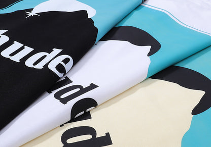 RHUDE Sunset Classic Letter Print T-Shirt RHUDE