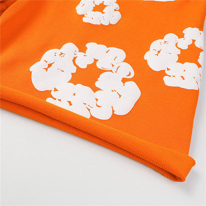 Denim Tears The Cotton Wreath Shorts Orange DENIM TEARS
