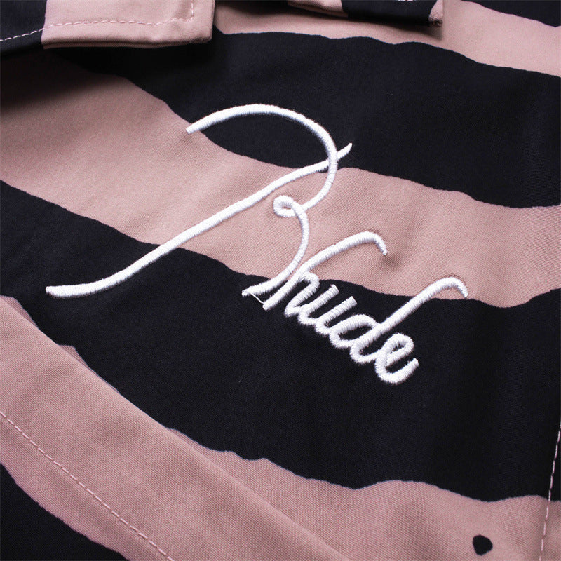 Rhude Zebra Silk Shirts RHUDE