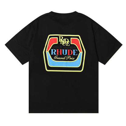 RHUDE micro-label wheat ear letter printing t-shirt RHUDE