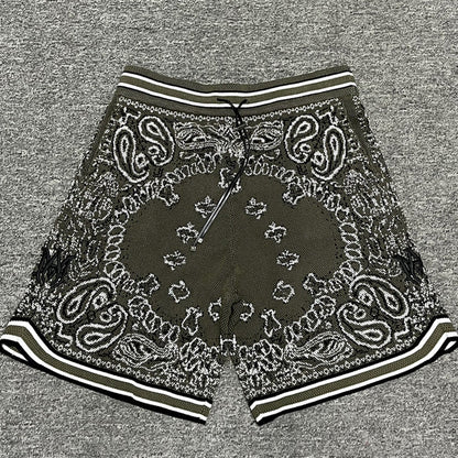 AMIRI Bandana Print B-Ball Drawstring Shorts AMIRI