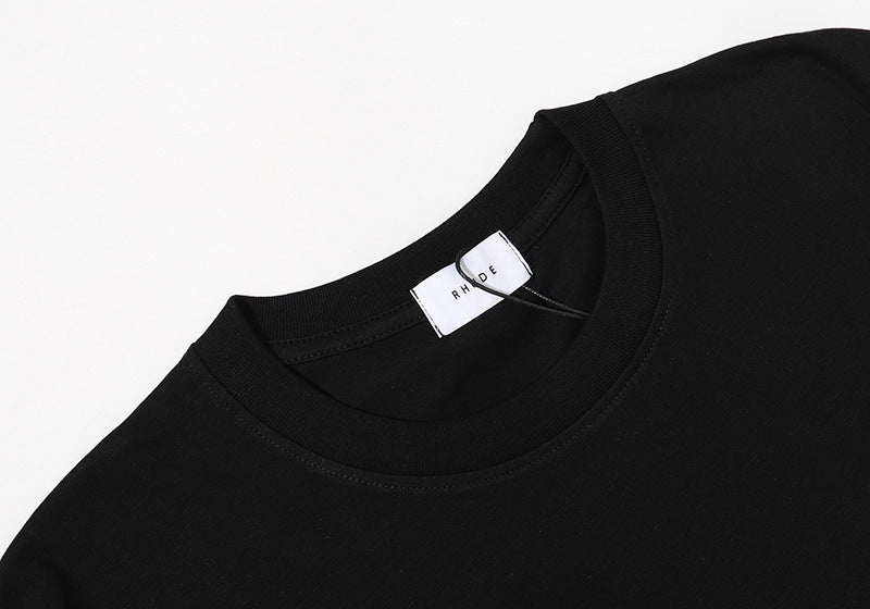 RHUDE Micro Logo Poker Card Printing T-Shirt RHUDE