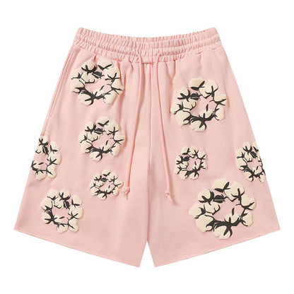 Denim Tears The Cotton Wreath Shorts DENIM TEARS