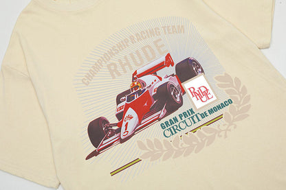 RHUDE Racing graphic print T-Shirts RHUDE