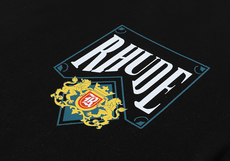 RHUDE Micro Logo Poker Card Printing T-Shirt RHUDE