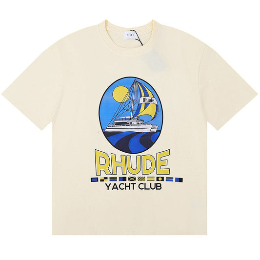 RHUDE Yacht Club Cotton T-shirt RHUDE