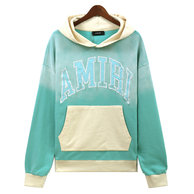 AMIRI Logo-Appliqued Colour-Block Cotton-Jersey Hoodies AMIRI