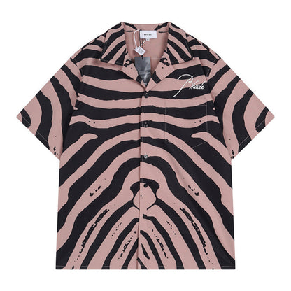 Rhude Zebra Silk Shirts RHUDE