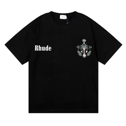 RHUDE island coconut tree print T-Shirts RHUDE