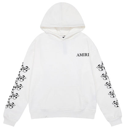 AMIRI Checkered Bones Cotton Hoodies AMIRI
