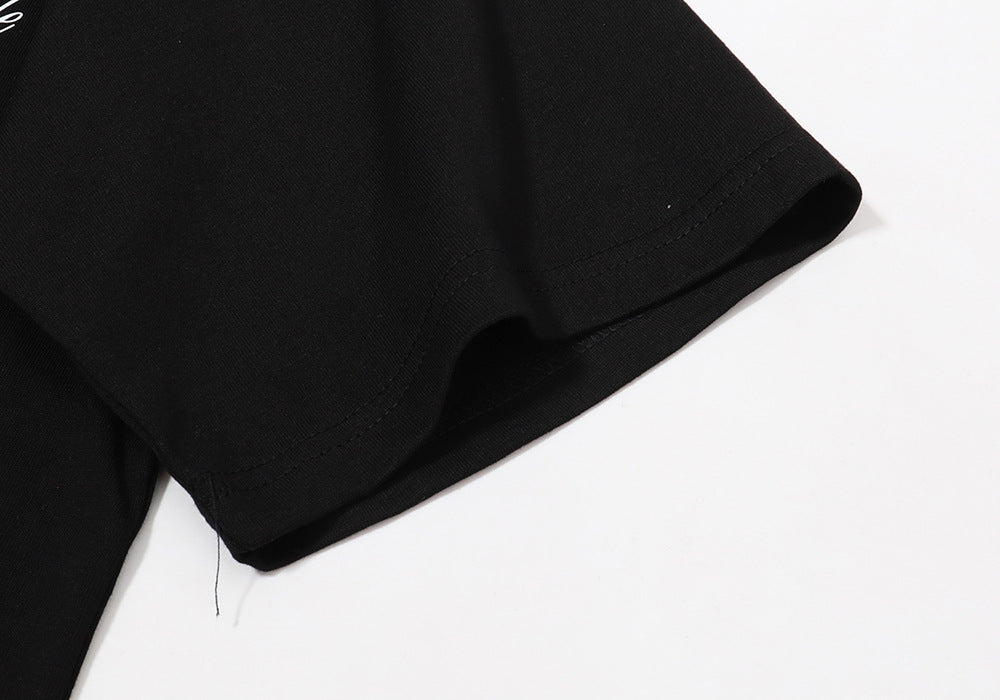 RHUDE micro-logo letter racing print T-shirt RHUDE