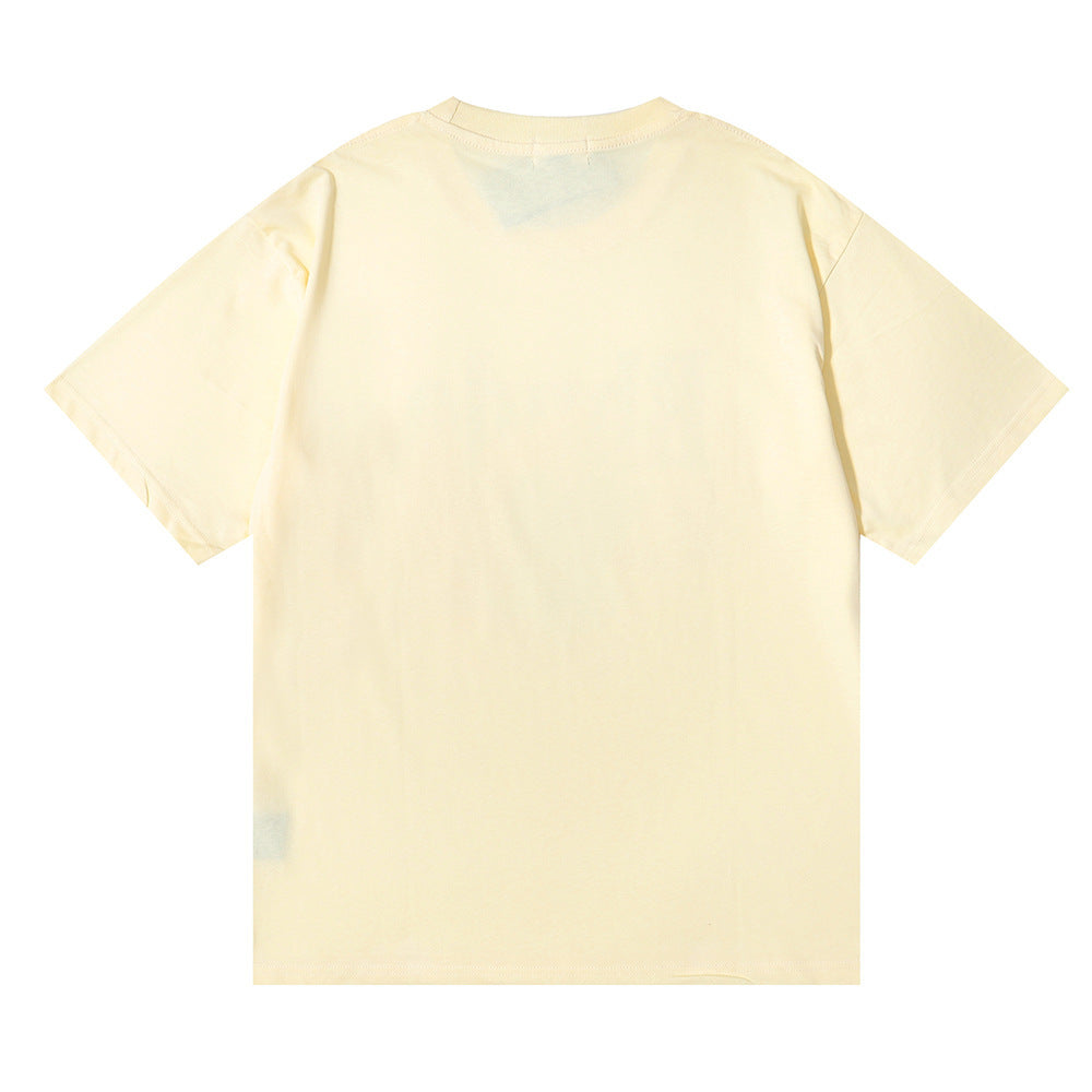RHUDE letter wheat ear fruit print T-shirts RHUDE