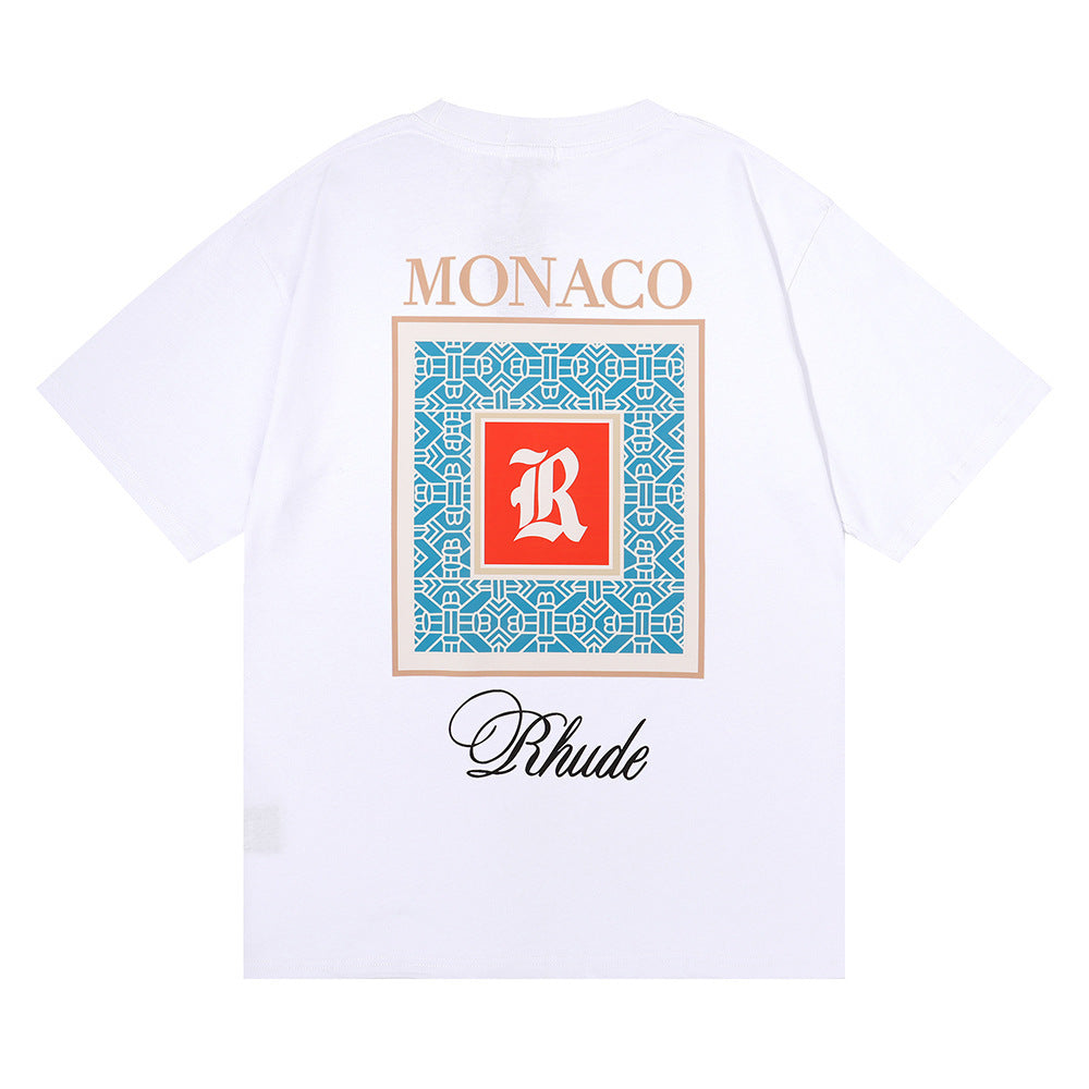 RHUDE Moroccan LOGO print T-Shirt RHUDE
