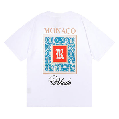 RHUDE Moroccan LOGO print T-Shirt RHUDE