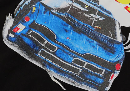 RHUDE micro-logo letter racing print T-shirt RHUDE