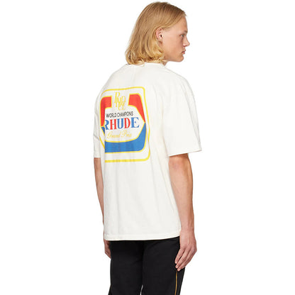 RHUDE micro-label wheat ear letter printing t-shirt RHUDE