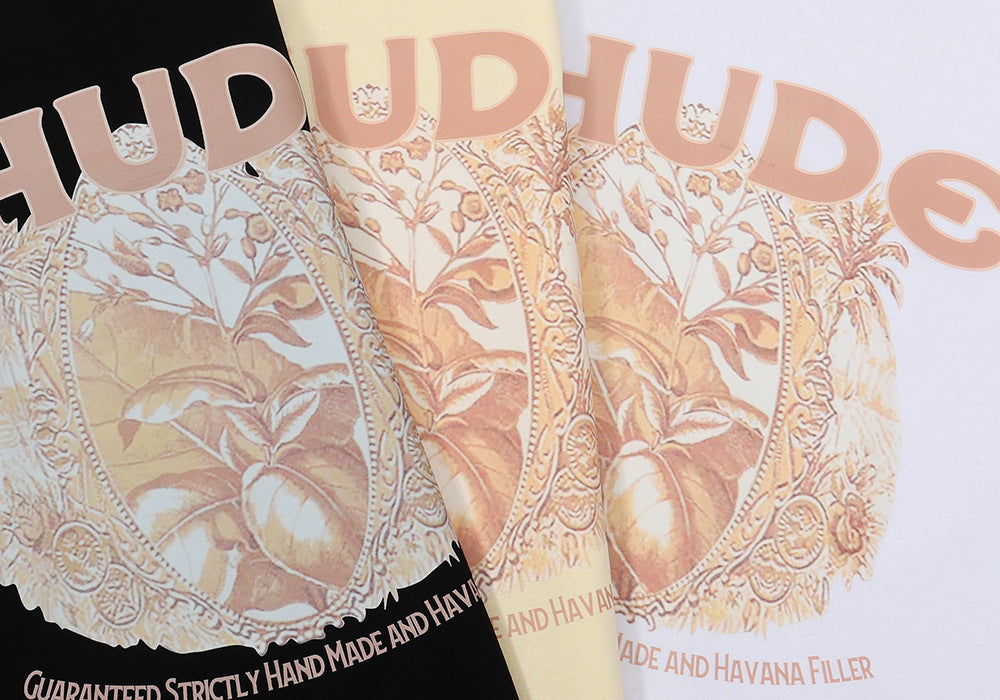 RHUDE letter wheat ear fruit print T-shirts RHUDE