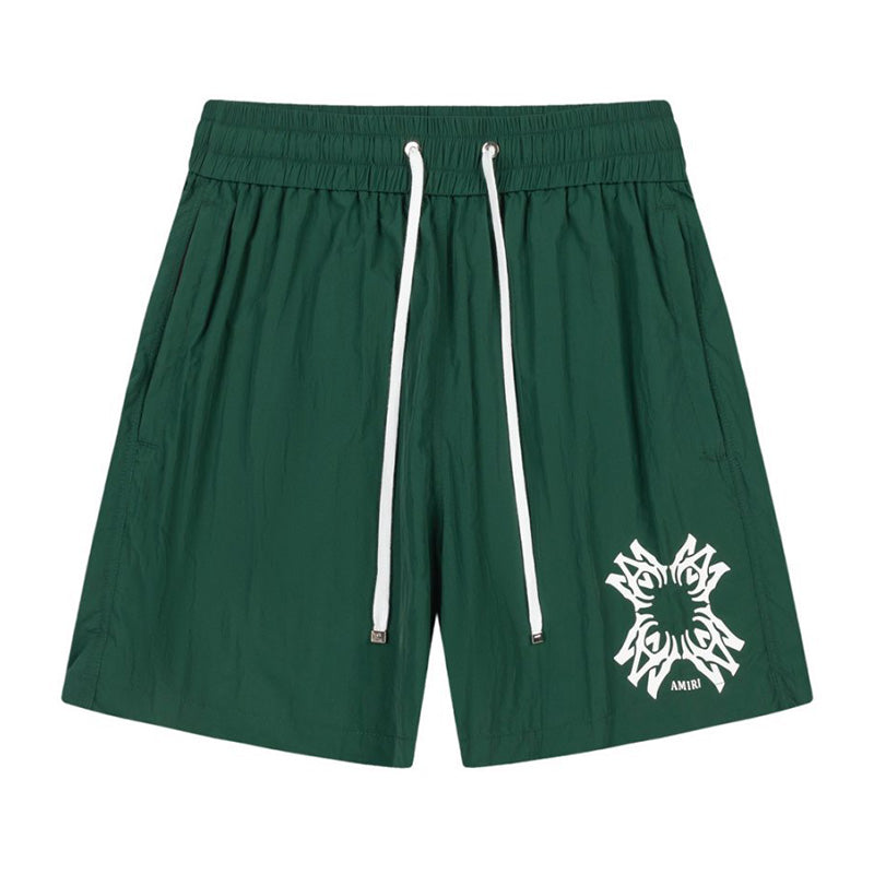 AMIRI Straight-Leg Mid-Length Logo-Print Swim Shorts AMIRI