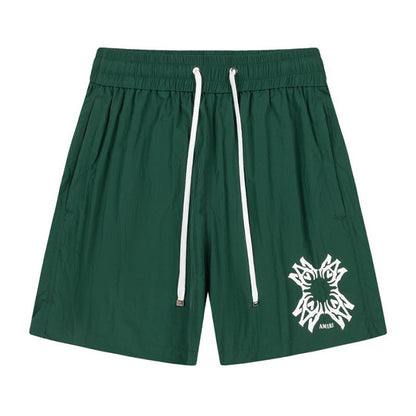 AMIRI Straight-Leg Mid-Length Logo-Print Swim Shorts AMIRI