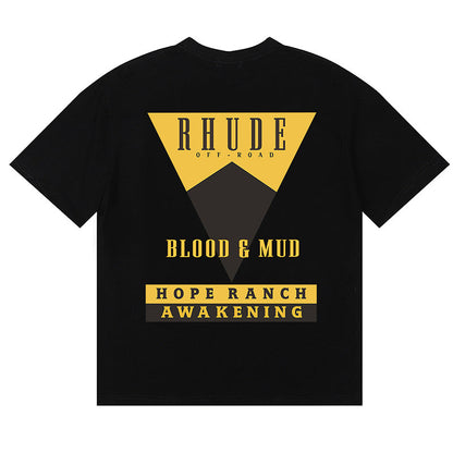 RHUDE BLOOD AND MUD LS T-Shirts RHUDE