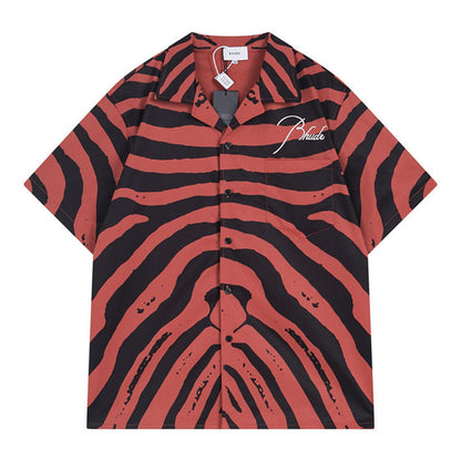 Rhude Zebra Silk Shirts RHUDE