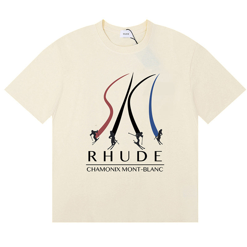 RHUDE Chamonix Mont-Blanc T-Shirts RHUDE