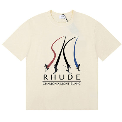 RHUDE Chamonix Mont-Blanc T-Shirts RHUDE