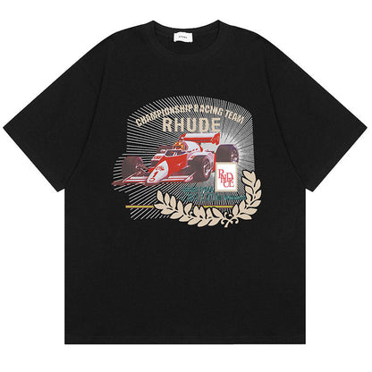 RHUDE Racing graphic print T-Shirts RHUDE