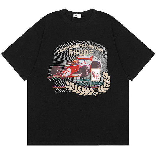 RHUDE Racing graphic print T-Shirts RHUDE