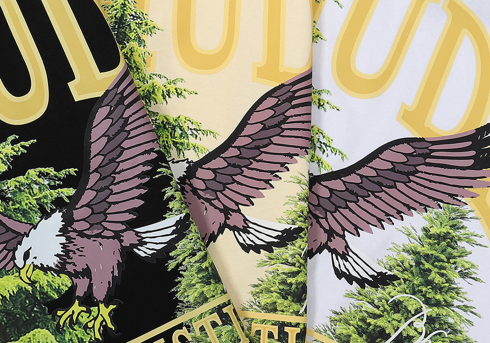 RHUDE Eagle lettering print T-Shirts RHUDE