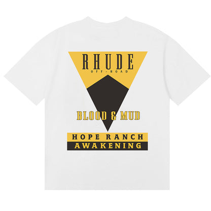 RHUDE BLOOD AND MUD LS T-Shirts RHUDE