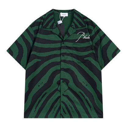 Rhude Zebra Silk Shirts RHUDE