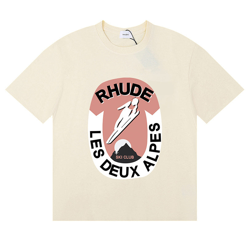 RHUDE Les Deux Alpes Cotton T-Shirts RHUDE