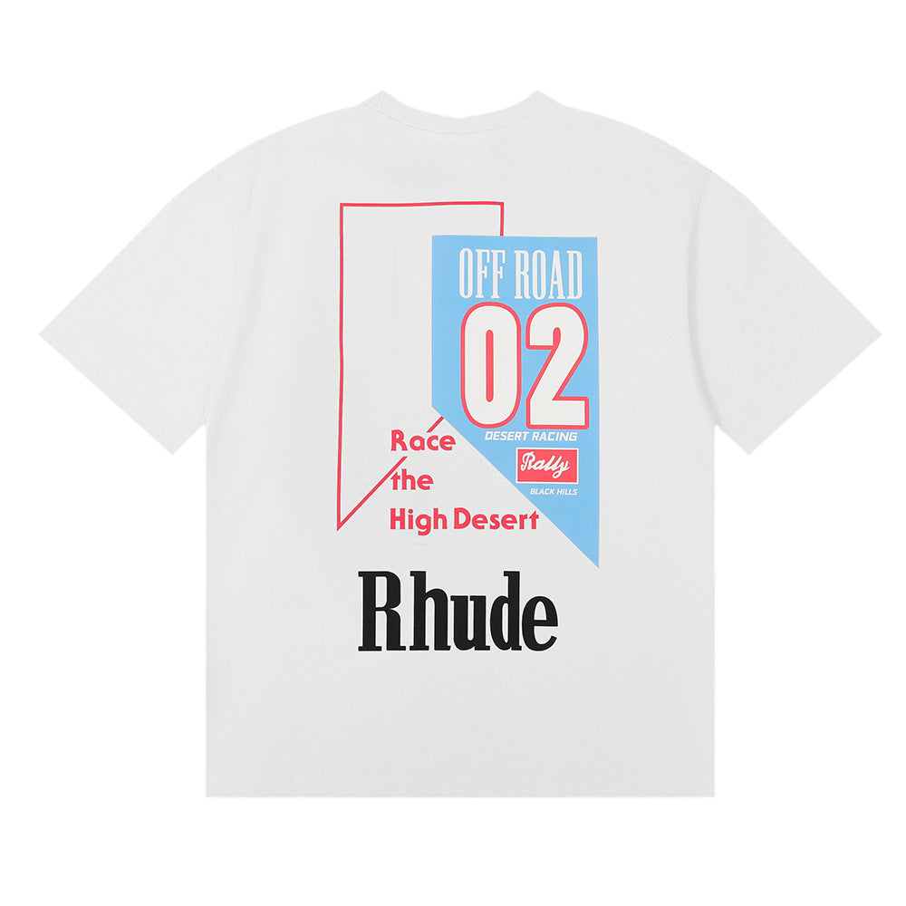 RHUDE Race The High Desert micro-logo T-shirt RHUDE