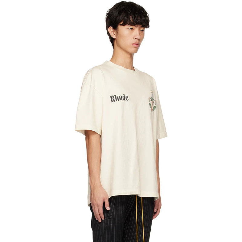 RHUDE island coconut tree print T-Shirts RHUDE