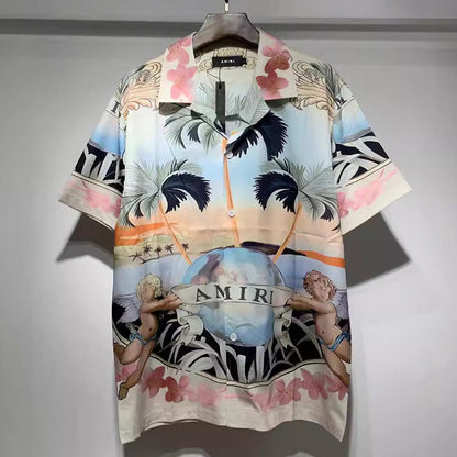 Amiri Men's Cherub Silk Shirt AMIRI