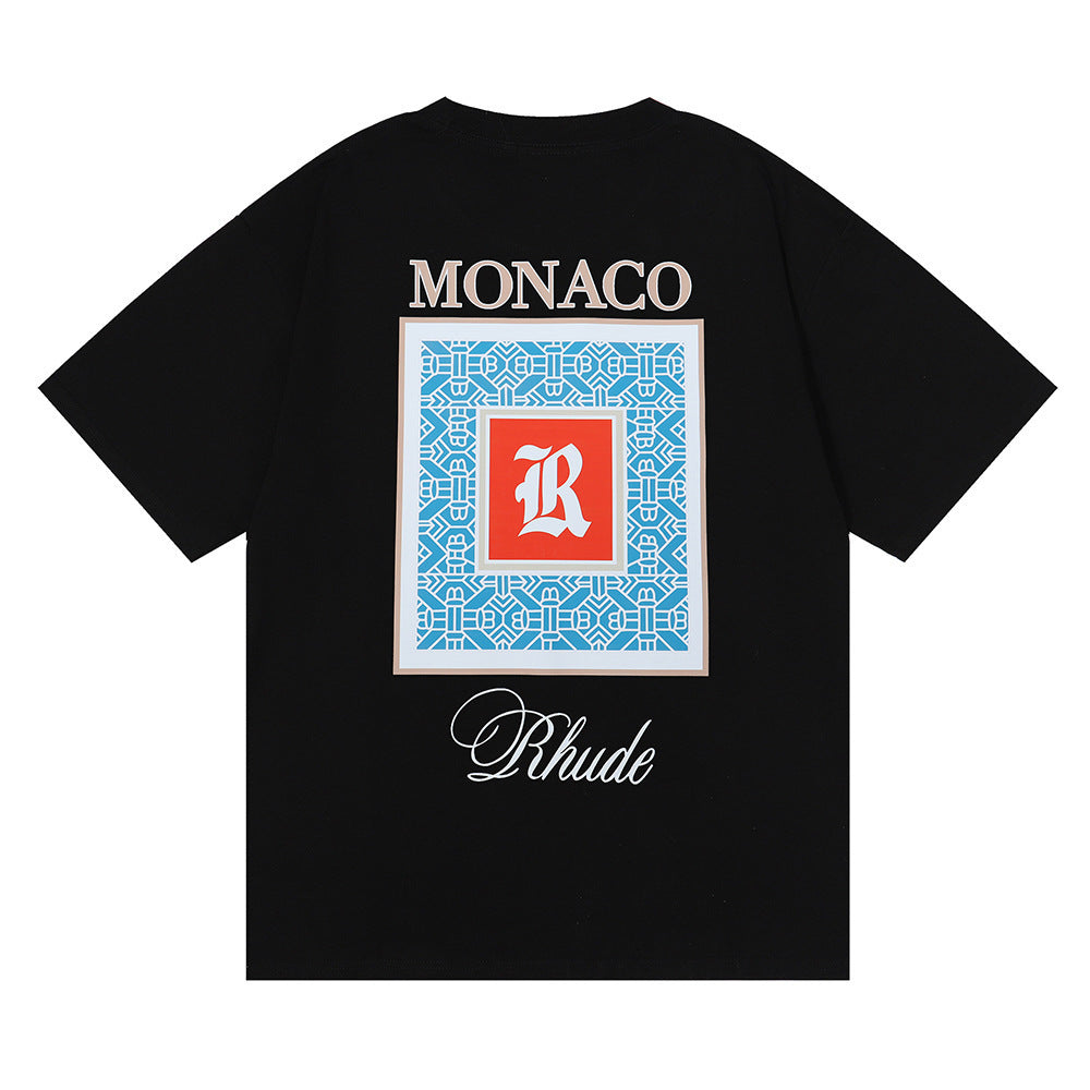 RHUDE Moroccan LOGO print T-Shirt RHUDE
