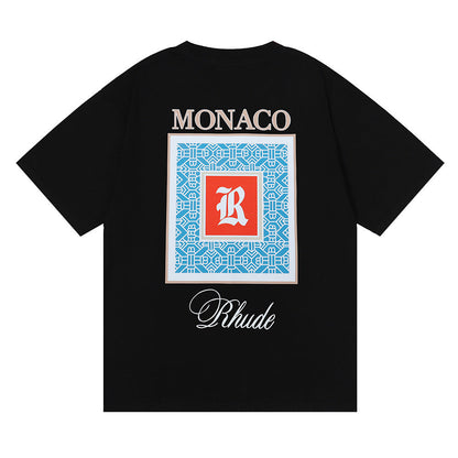 RHUDE Moroccan LOGO print T-Shirt RHUDE