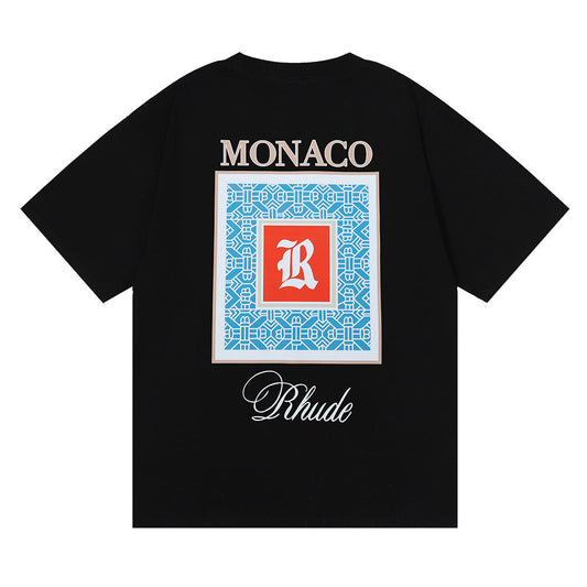 RHUDE Moroccan LOGO print T-Shirt RHUDE
