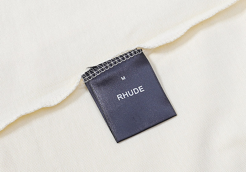 RHUDE Black dove lettering print T-Shirts RHUDE