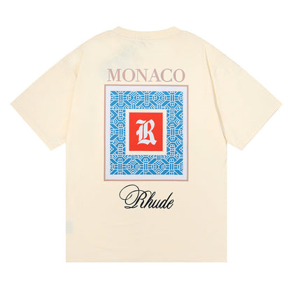 RHUDE Moroccan LOGO print T-Shirt RHUDE