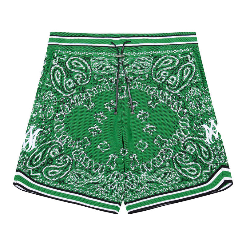 AMIRI Bandana Print B-Ball Drawstring Shorts AMIRI