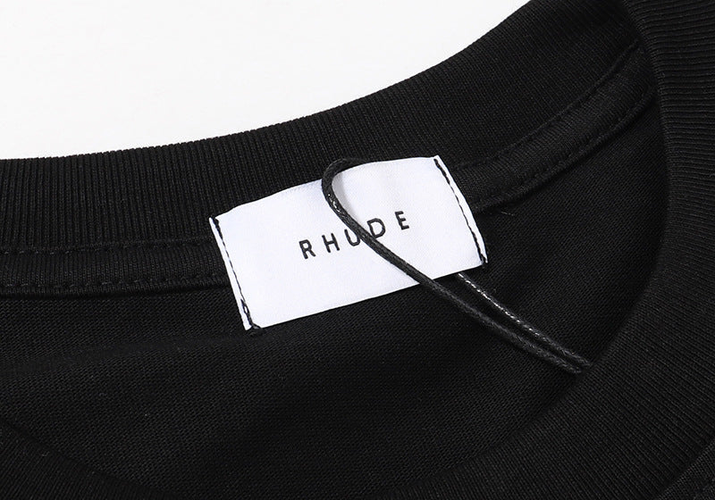 RHUDE Micro Logo Poker Card Printing T-Shirt RHUDE