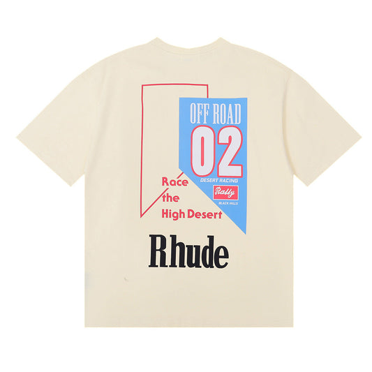 RHUDE Race The High Desert micro-logo T-shirt RHUDE