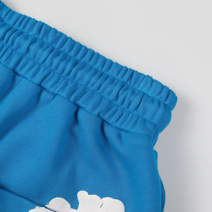 Denim Tears The Cotton Wreath Shorts Blue DENIM TEARS